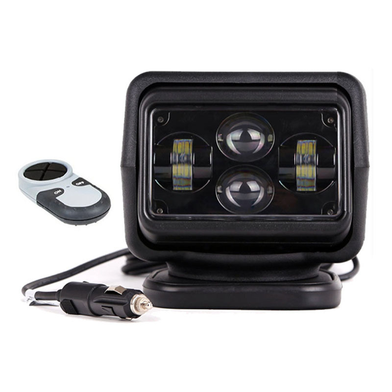 Wholesale of 60W led car remote control searchlights, work lights, yacht searchlights and outdoor spotlights from the manufacturer full figure