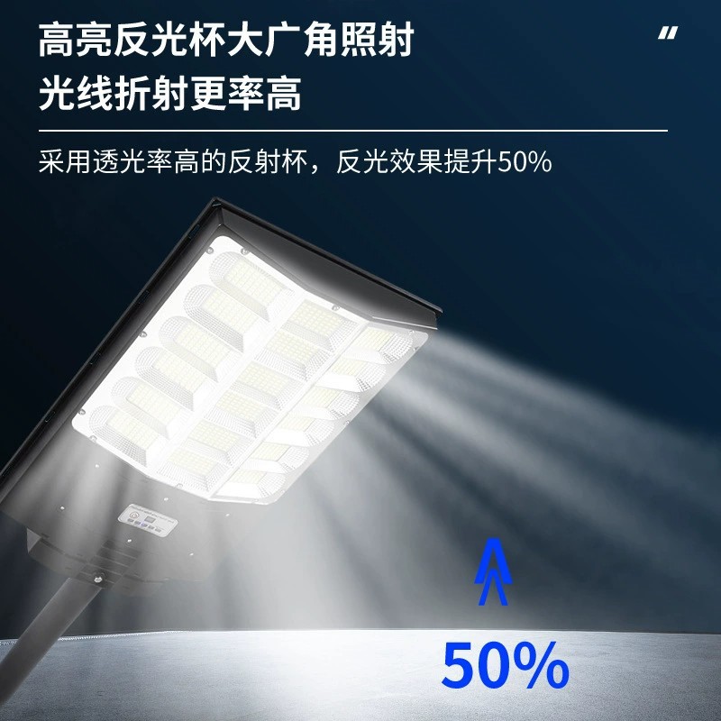 Cross-border solar street lamps, household courtyard road solar lamps, ultra-bright sensor integrated outdoor waterproof lighting lamps details Picture