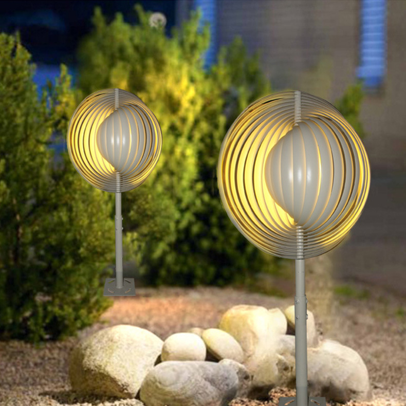 Non-standard outdoor small landscape lights, conch-shaped irregular garden villa lights, led lighting for grassland illumination Application Scenario