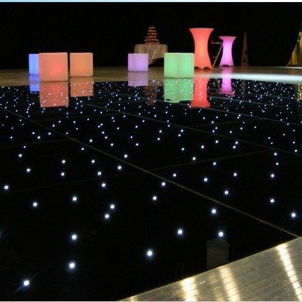 LED starry sky floor tiles, wedding starry sky floor tiles, star floor tiles, LED stage floor tile lights, new style of stage floor tiles Application Scenario