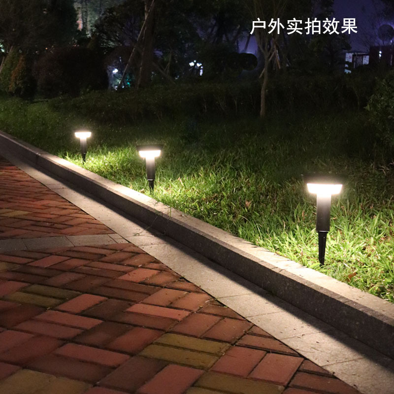 Outdoor waterproof solar lawn lights, acrylic ground insertion lights, community garden, villa, farm die-cast aluminum courtyard lights Specification drawing