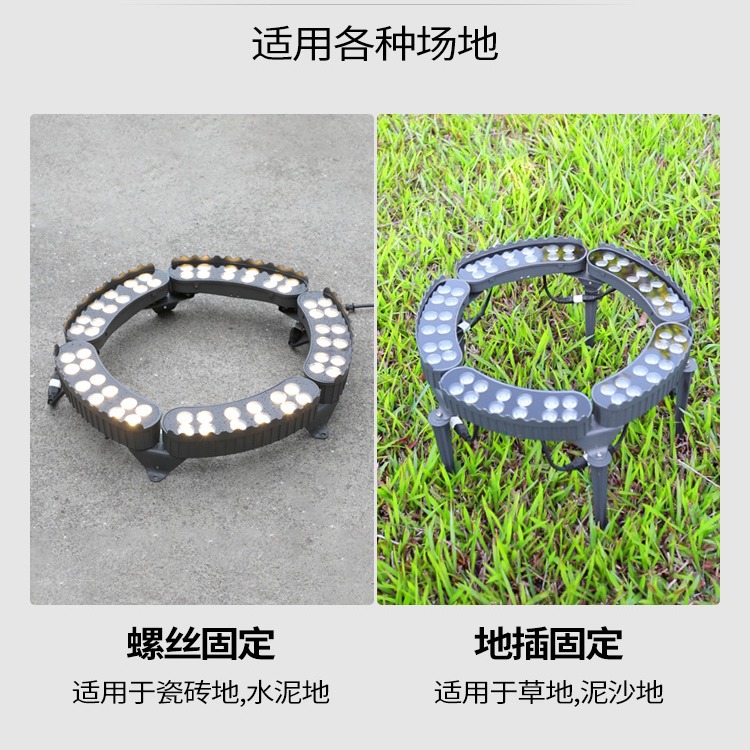 Tree-hugging lights, tree-shooting lights, outdoor waterproof landscape courtyard tree-illuminating lights, garden yard grassland lights, led outdoor spotlights Specification drawing