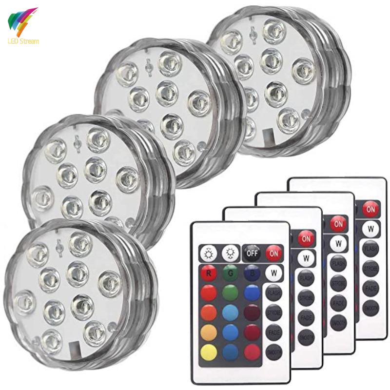 Underwater lights, LED diving floating lights, RGB seven-color bathtub lights, pumpkin lights, aquarium waterproof fish tank lights, swimming pool lights full figure