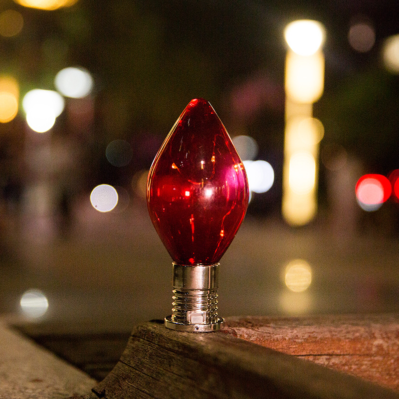 Wholesale supply of courtyard waterproof color solar sensor lights from the manufacturer, with led festival outdoor decorative bulbs in stock details Picture