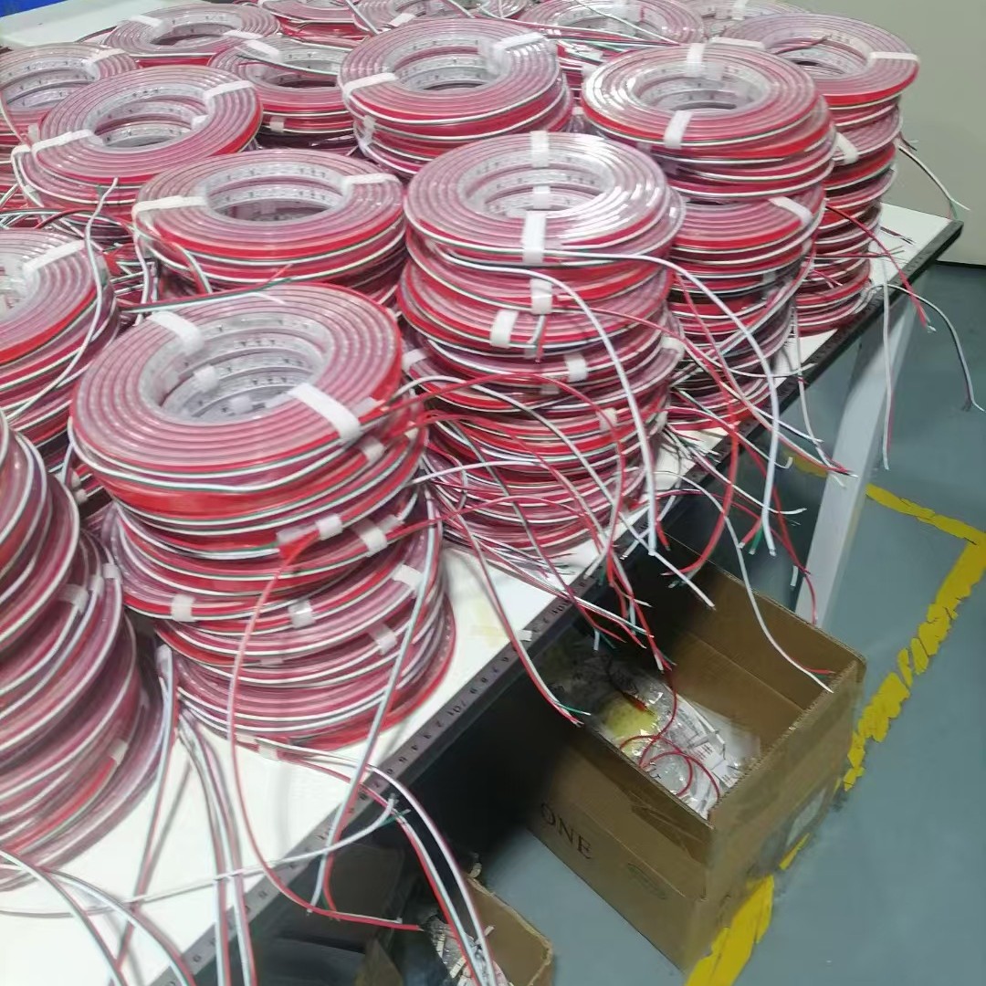 LED flexible light strips, decorative lights, outdoor atmosphere lights, outdoor color-changing silicone neon light strips with transparent lines Application Scenario
