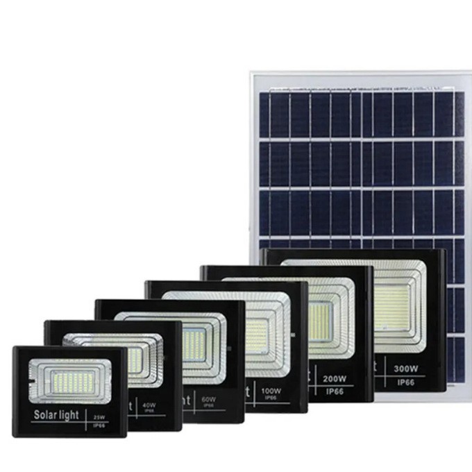 New solar sensor light, high-brightness LED solar floodlight, outdoor courtyard outdoor wall lamp, aluminum shell street lamp Item Picture
