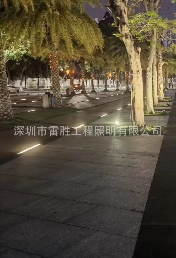 LED long strip-shaped floor tile lights, buried lights, embedded strip lights Application Scenario
