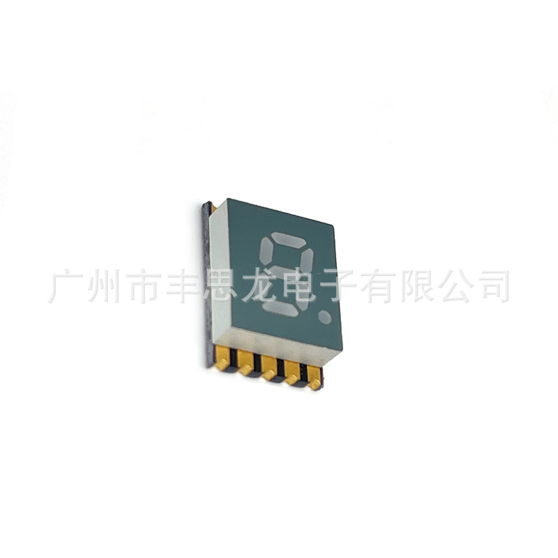Ultra-thin 0.2-inch one-digit digital tube 2016 common negative and common positive red blue white green SMD surface mount digital tube Specification drawing
