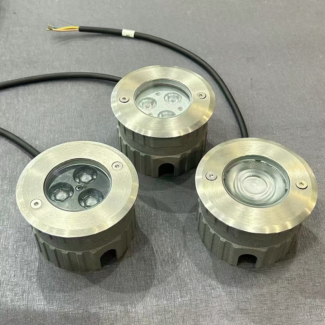Outdoor waterproof ground lights, embedded ground lights, led floodlights, courtyard villa garden site lighting lights, spotlights Specification drawing