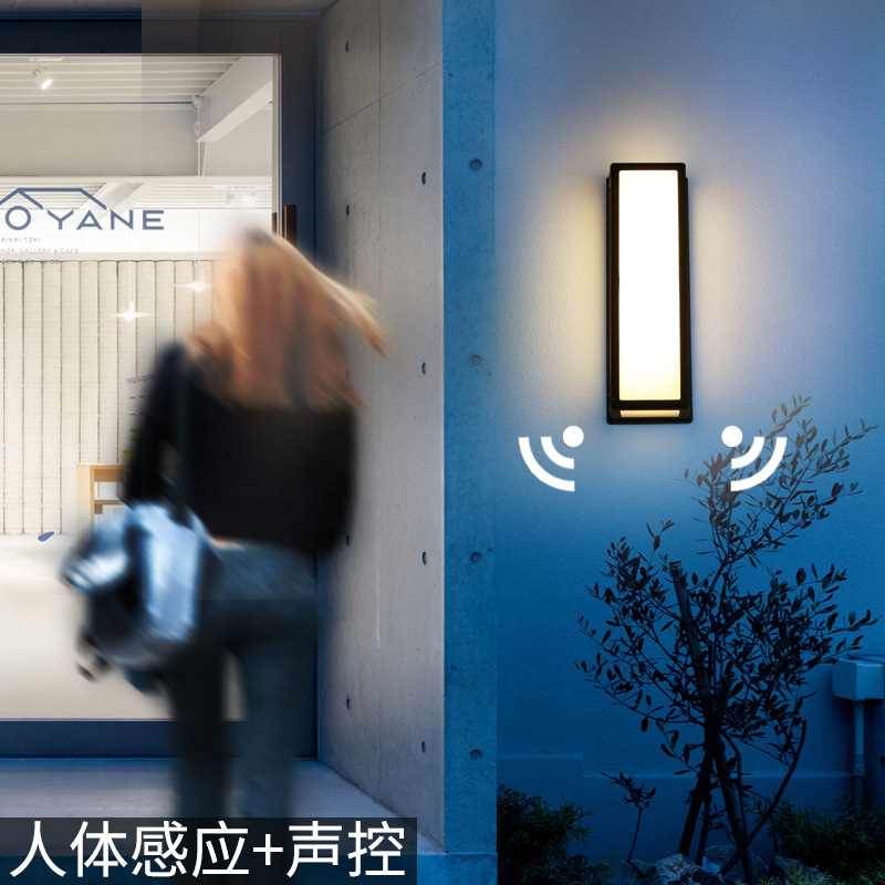 New outdoor waterproof led wall lamps for balconies, terraces, courtyards and outdoor lighting full figure
