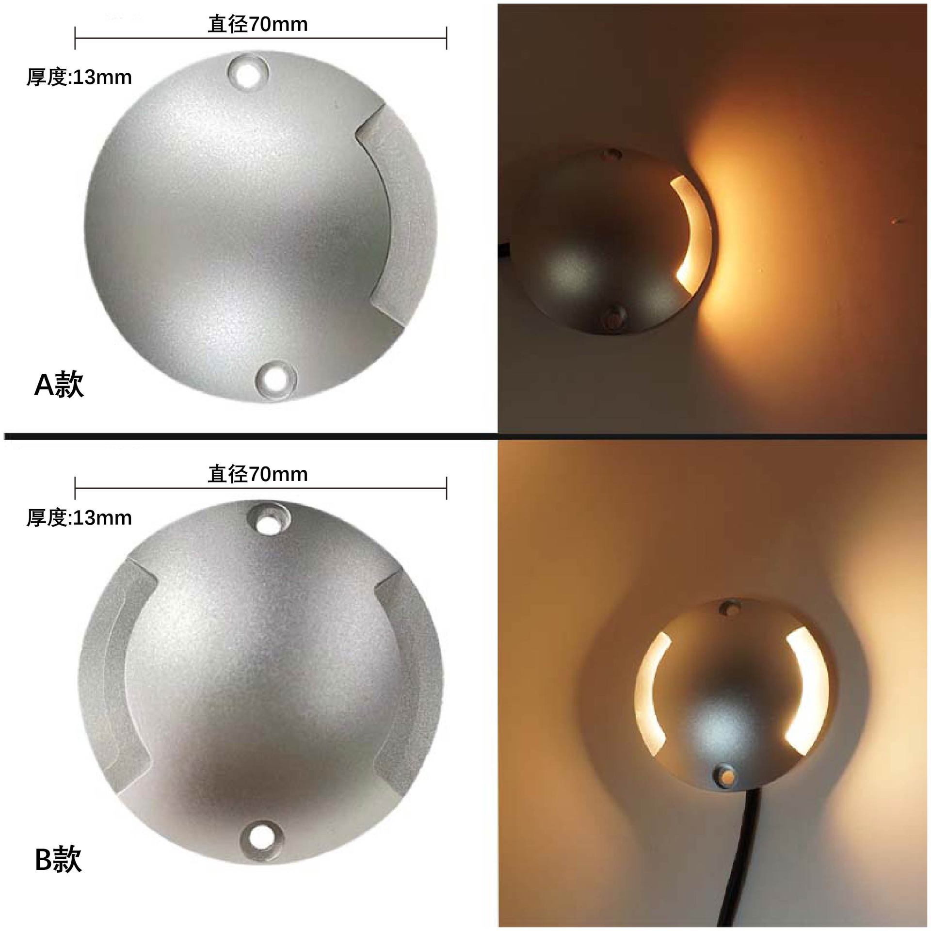 The turtle-back buried light led outdoor waterproof ultra-thin outdoor small courtyard side illuminated walkway landscape ground light does not require digging holes Application Scenario