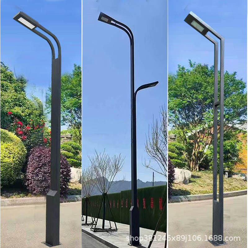 Led 7-shaped garden lights, 3-meter, 4-meter, 5-meter, 6-meter irregular high and low arm road high pole lights, square lights, commercial street lights full figure