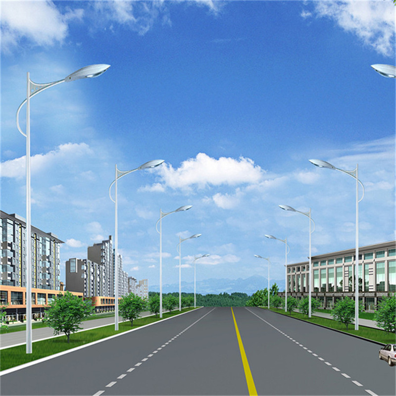 led street lamp poles 5m, 6m, 7m, 8m single-arm engineering road lighting lamps, municipal power street lamp pole manufacturers supply Specification drawing