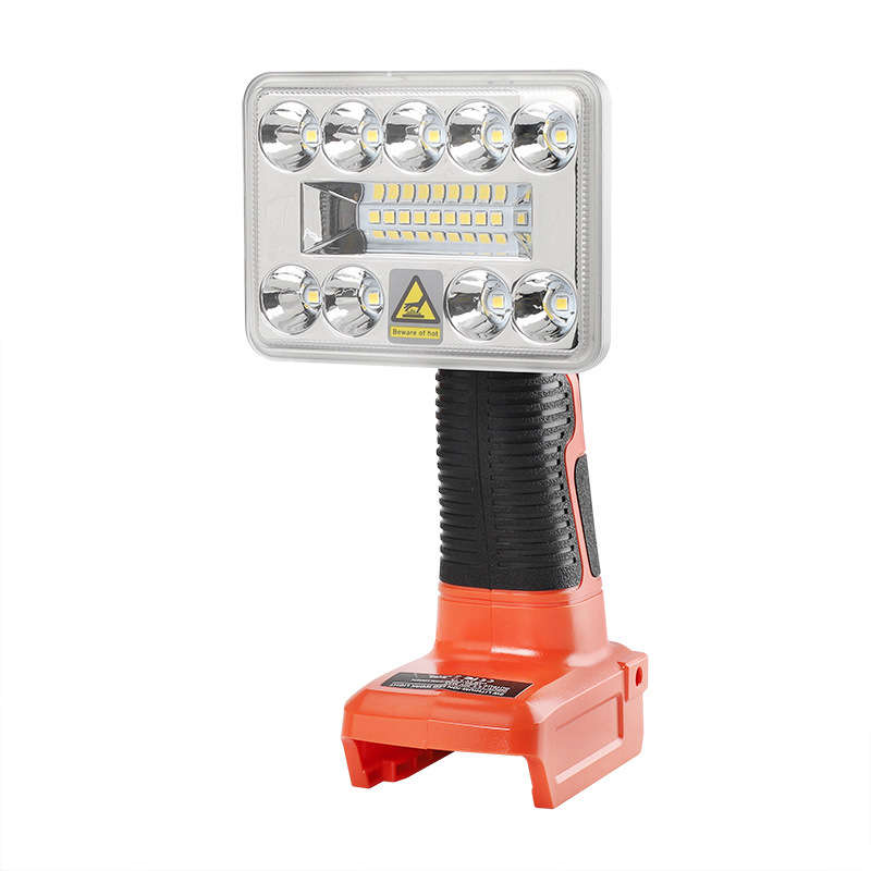 The LED light is suitable for the 14.4/18V lithium battery outdoor long-range 3-inch lamp from Mivochi, Dewei, Makita, Bosch and Black & Silver Artisan Application Scenario