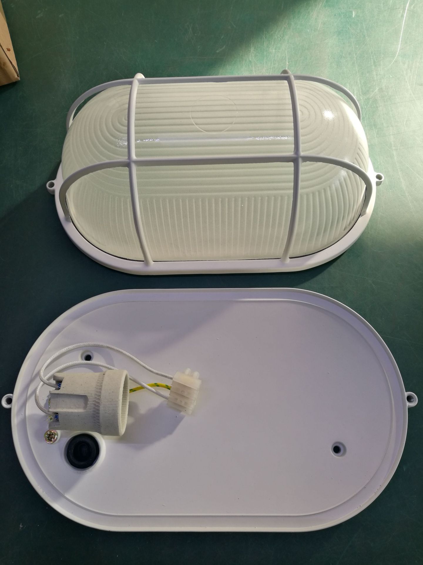 Original manufacturer outdoor moisture-proof wall lamp, LED grid oval glass cover, waterproof wall lamp JH001 aluminum shell Application Scenario