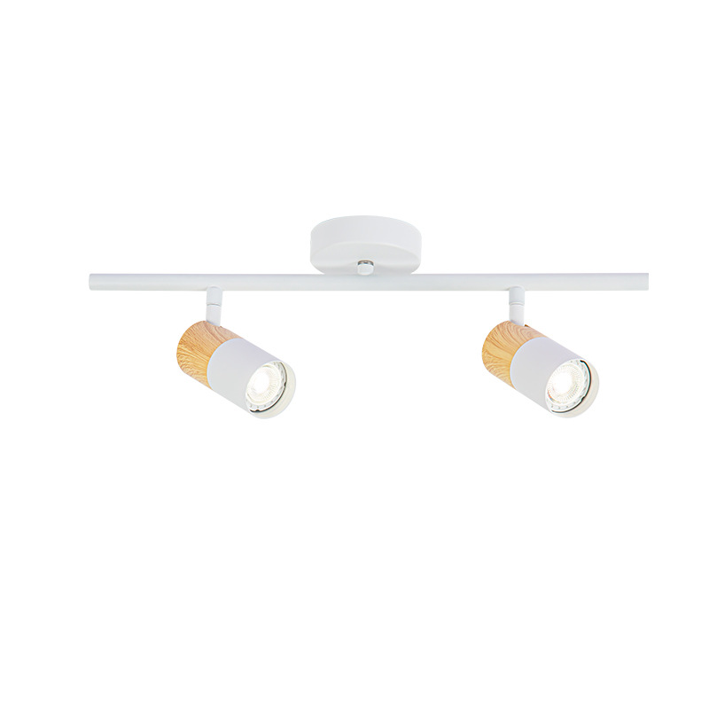 Nordic surface-mounted double-head spotlights, led ceiling lights, adjustable Angle, home living room TV background wall ceiling gu10 Specification drawing