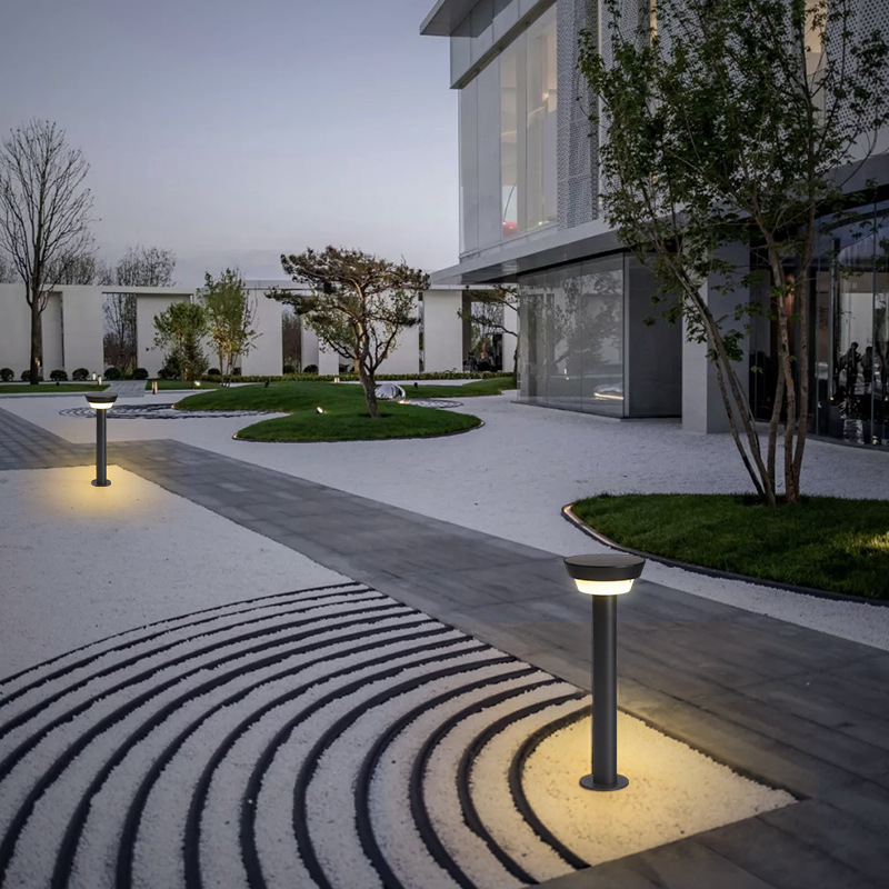 Outdoor waterproof solar lawn lights, acrylic ground insertion lights, community garden, villa, farm die-cast aluminum courtyard lights details Picture