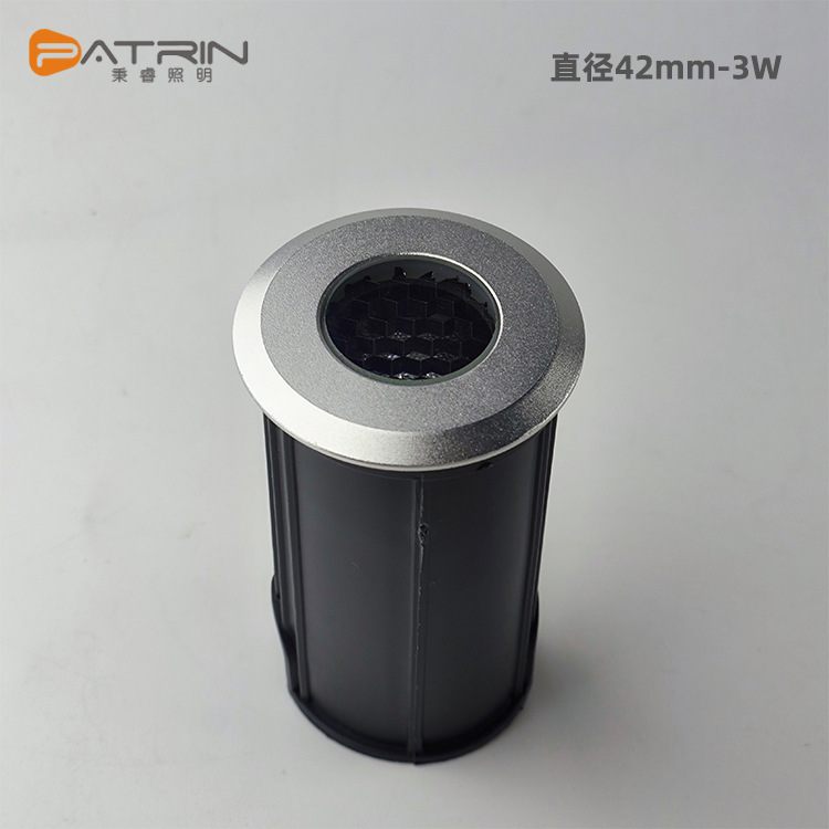Low-voltage DC24V outdoor waterproof LED ground lights, honeycomb anti-glare semi-blocking high-efficiency ground spotlights Specification drawing
