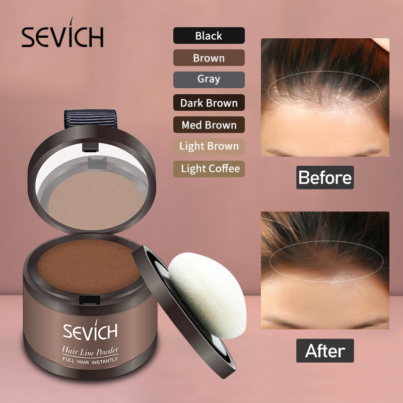 Cross-border 4g forehead thinning hair Covering Hair Contouring powder Hairline Contouring Shadow Filling Forehead Hairline replacement Hair details Picture