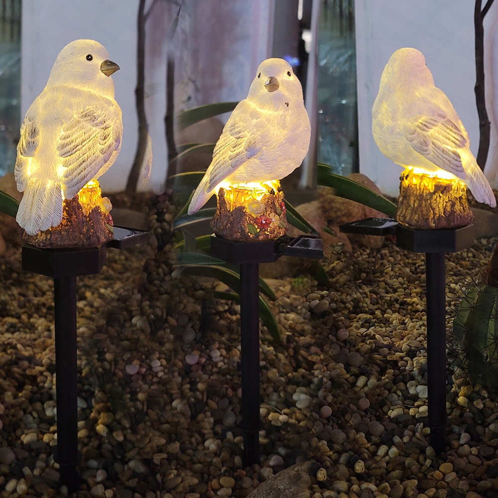 New cross-border led solar cartoon bird ground insert lawn, courtyard and garden decorative lights are in stock from the original manufacturer full figure