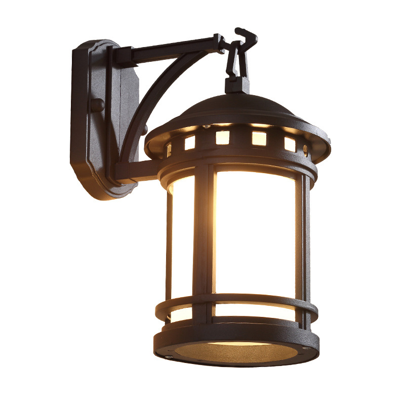Cross-border LED new Chinese-style outdoor wall lamps, waterproof courtyard lamps, villa entrance, exterior walls, balconies, retro outdoor lamps Item Picture