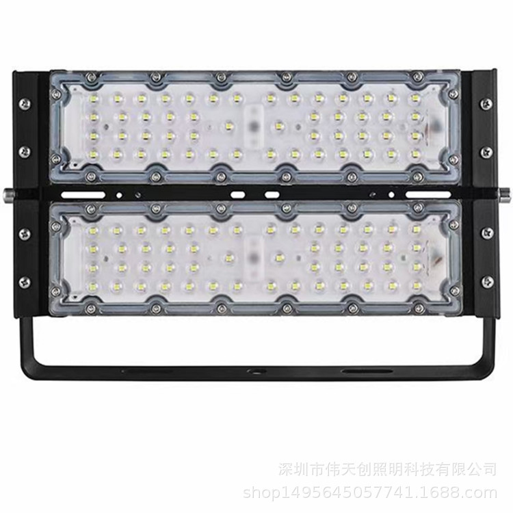 Waterproof IP65led module floodlight, tunnel light, anti-glare module light, construction site lighting, tunnel and stadium floodlight Application Scenario