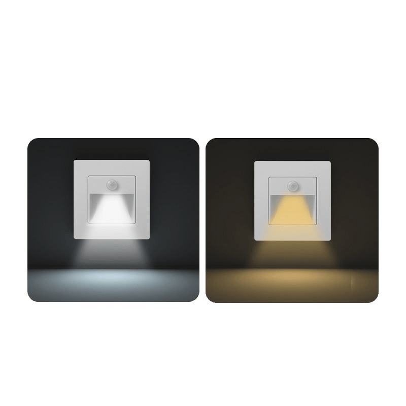 86-type embedded led night light for hotels and guesthouses, corridor and staircase sensor light, light off when people leave, and floor light at night Item Picture