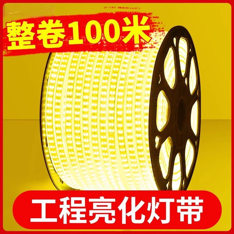 Outdoor waterproof neon silicone soft light strip, flexible light bar, 220v high-voltage ultra-bright outdoor atmosphere running light LED full figure