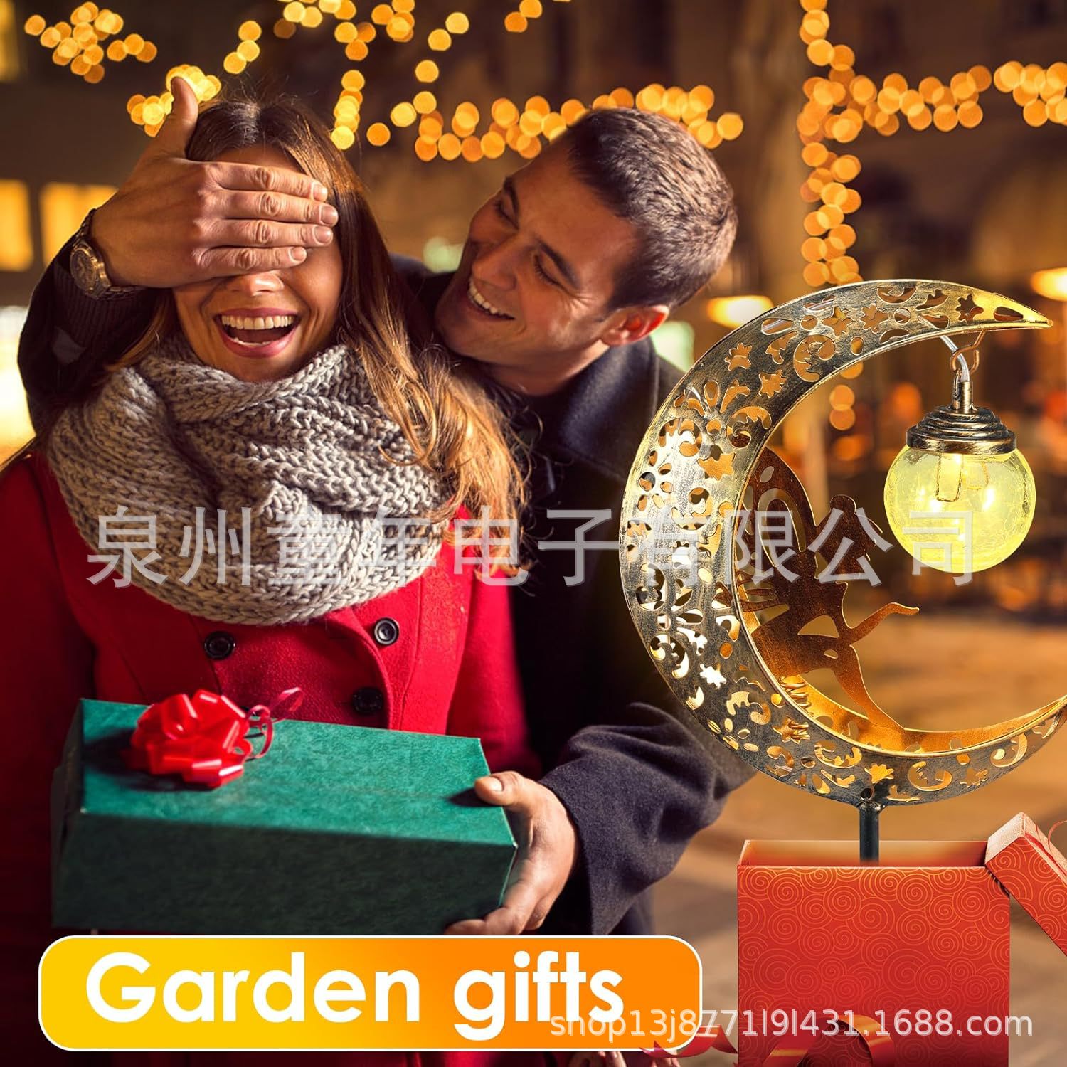 In-stock Amazon best-selling new Moon Fairy ground Flower arrangement, Fairy ground garden arrangement, projection light, lawn light details Picture