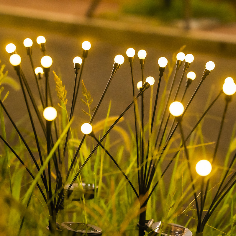 Plant firefly lights, ground insert lights, lawn lights, night lights, landscape lights, LED solar outdoor waterproof garden lights Application Scenario