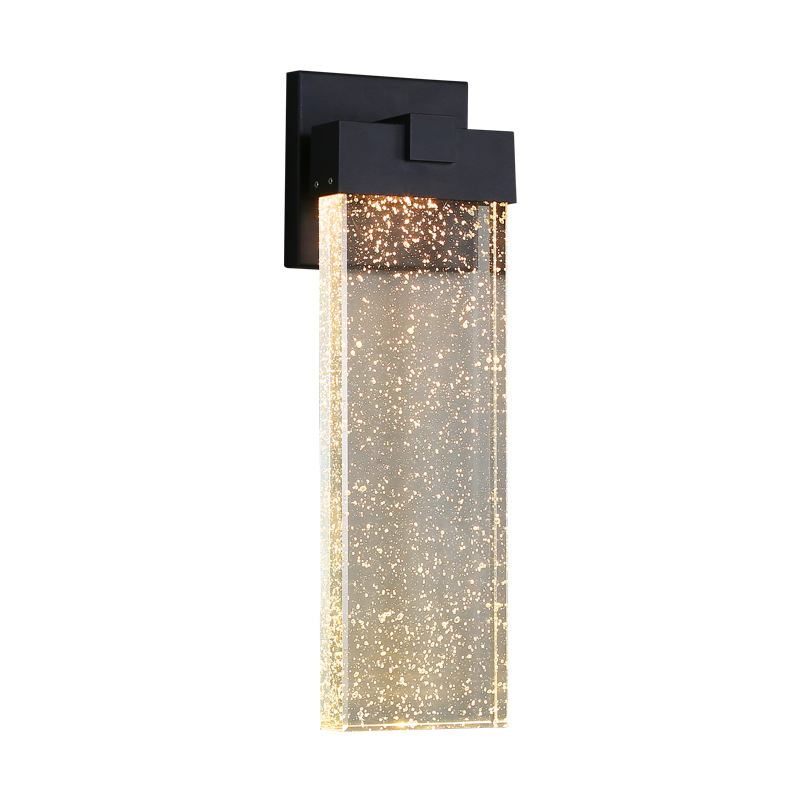 Outdoor waterproof wall lamps, crystal lamps, simple and modern ultra-bright courtyard lamps, balcony terrace, villa entrance door wall lamps Item Picture
