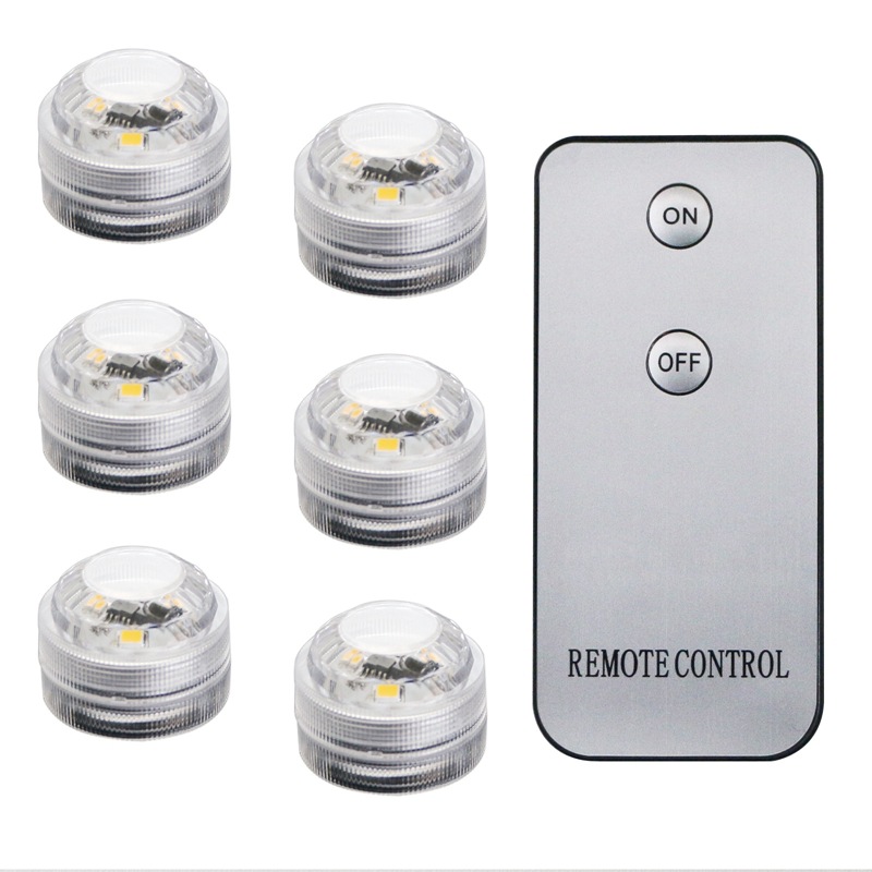 Cross-border 3CM diamond diving light, LED remote control diamond knob light, luminous vase, floating grass landscape light, aquarium light details Picture