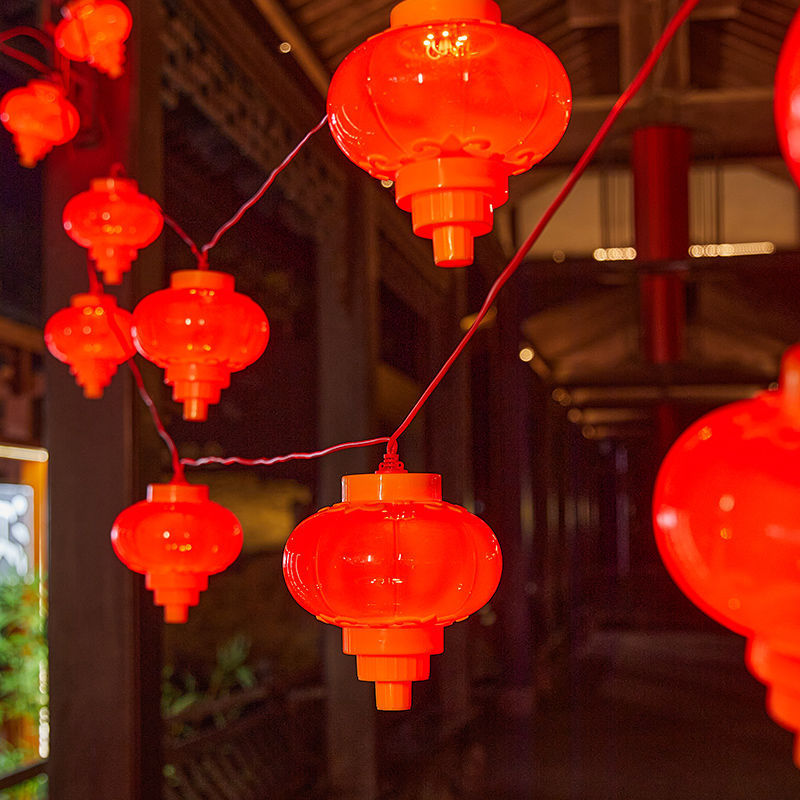 Wholesale of red lanterns for the Spring Festival, festival lights, led light strings, New Year tassels, decorative lights, and festive lanterns for the Lantern Festival details Picture