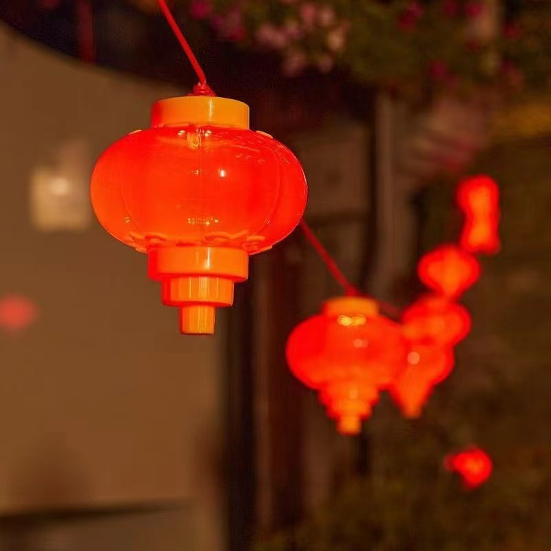 Wholesale of red lanterns for the Spring Festival, festival lights, led light strings, New Year tassels, decorative lights, and festive lanterns for the Lantern Festival Specification drawing