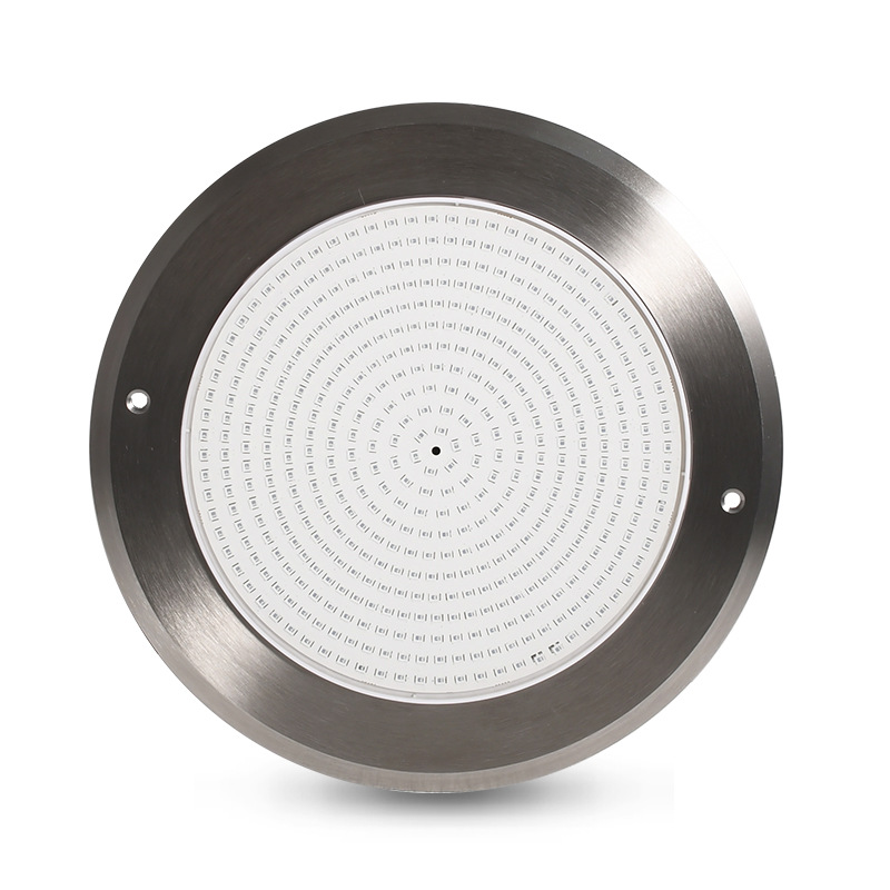 Cross-border ultra-thin stainless steel led swimming pool light, wall-mounted, hole-free waterproof, seven-color mobile APP underwater light Item Picture