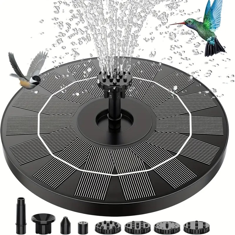 Solar energy storage automatic fountain, outdoor floating garden landscape, square luminous courtyard swimming pool, musical fountain light full figure