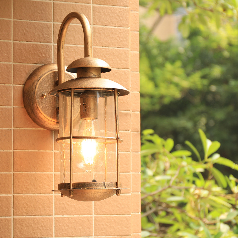Outdoor wall lamps, outdoor waterproof courtyard gate lamps, garden fence lamps, villa terrace LED creative balcony wall lamps Specification drawing