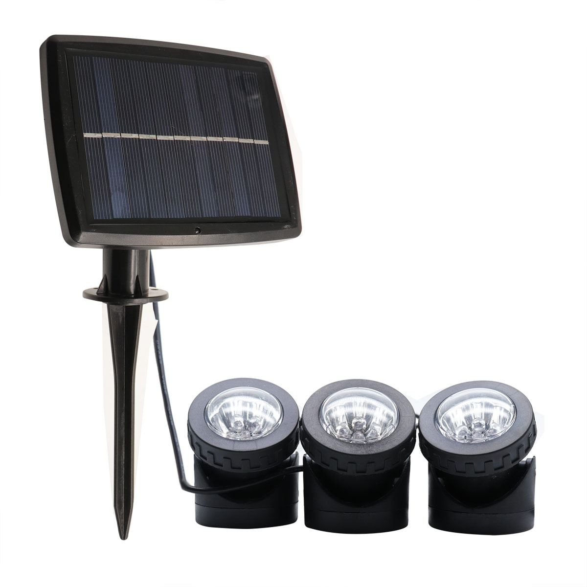 Solar underwater light 6led double three-head underwater pool rockery floodlight waterproof landscape courtyard floodlight Application Scenario