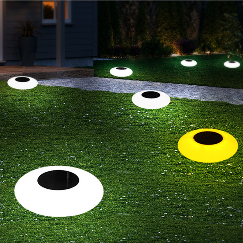 Cross-border bestsellers: Solar flying disc lights, villa swimming pool water surface floating lights, outdoor courtyard landscape circular lawn lights details Picture