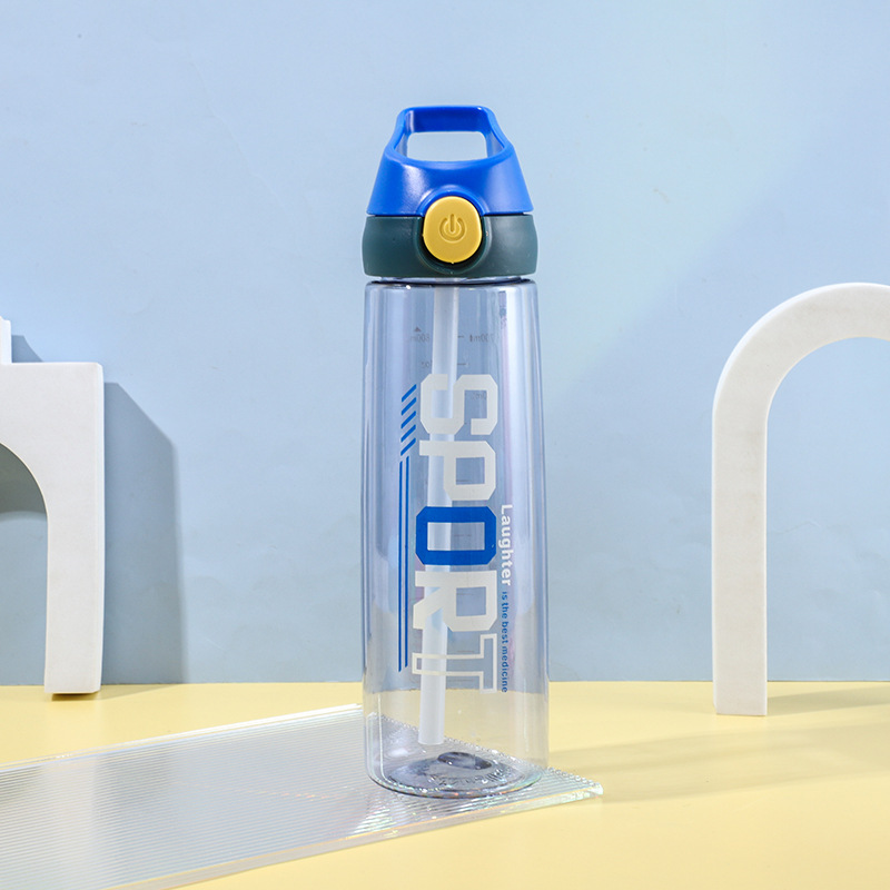 H164-HY-034 New outdoor plastic cup, a portable water cup with a high appearance level and a straw detail image 3