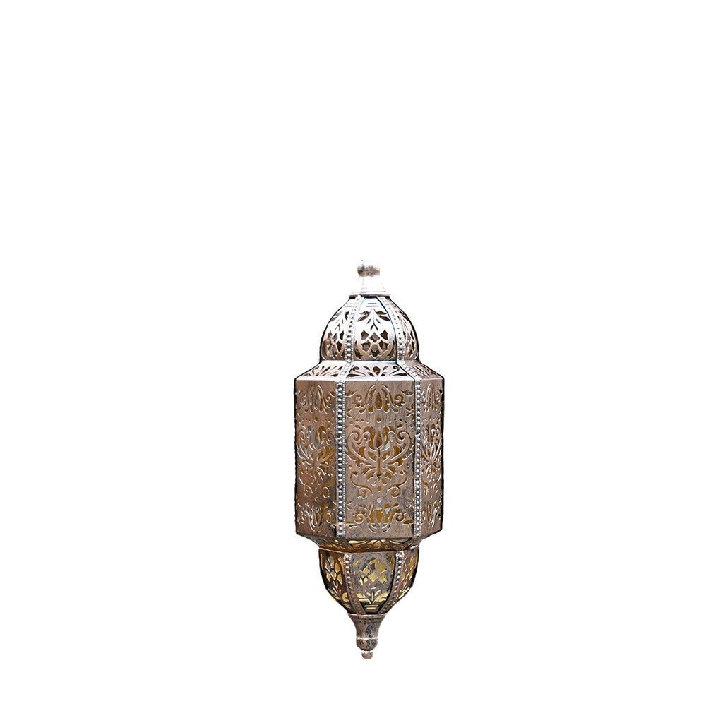 Cross-border solar chandelier, outdoor hollowed-out projection iron Baroque hollowed-out lamp, courtyard waterproof chandelier Item Picture