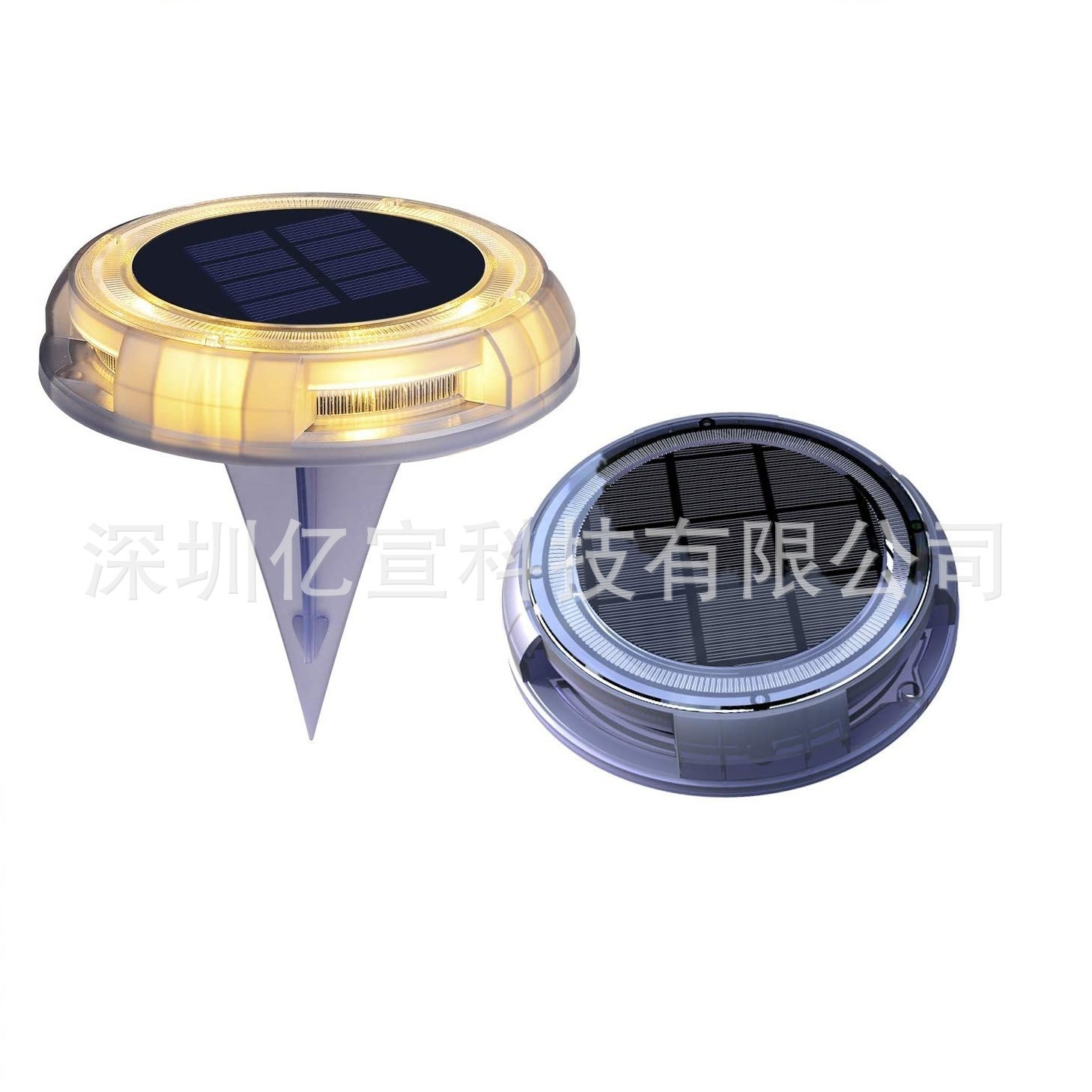 New solar-powered ground lamps, outdoor courtyard and lawn lighting fixtures, garden landscape courtyard lamps, park ground plug-in lamps details Picture