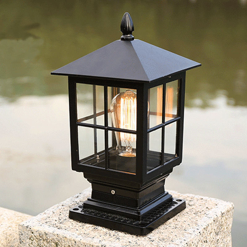 Direct sales from the manufacturer of Chinese-style aluminum alloy outdoor column head lamps, waterproof and rust-proof LED courtyard lamps, villa garden and lawn lamps full figure