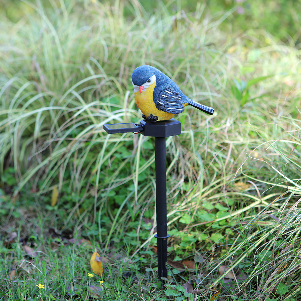 New solar-powered animal resin bird lamp, courtyard outdoor lawn ground insert lamp, kindergarten park waterproof landscape lamp Specification drawing