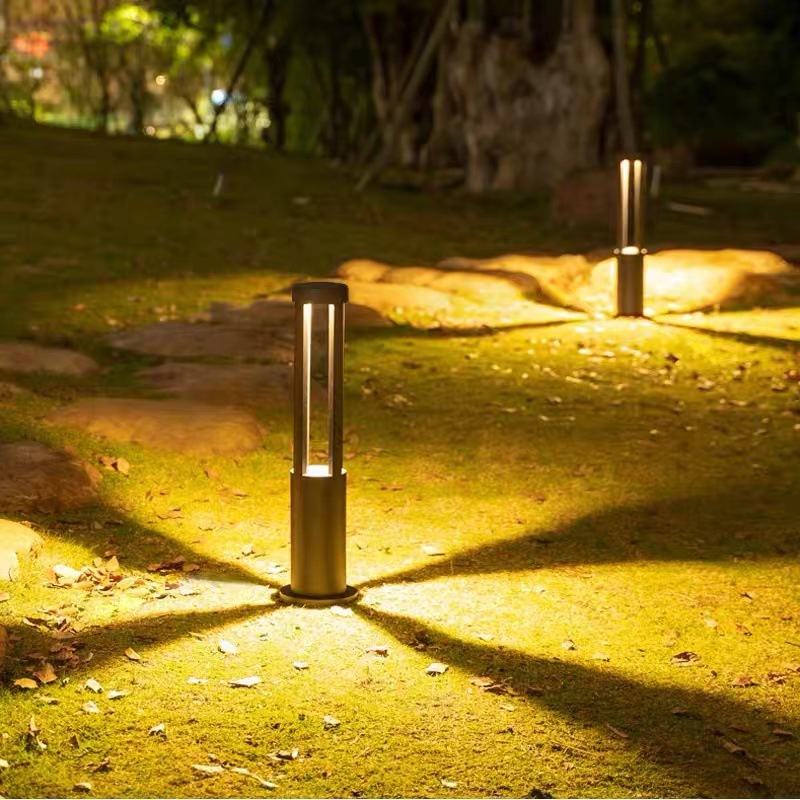 led solar modern and simple outdoor waterproof floor-standing lawn light, park, villa, courtyard ground plug-in lawn light Specification drawing