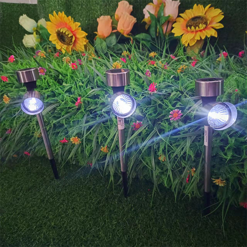 In-stock solar stainless steel spotlights for villas, household courtyards, and outdoor gardens details Picture