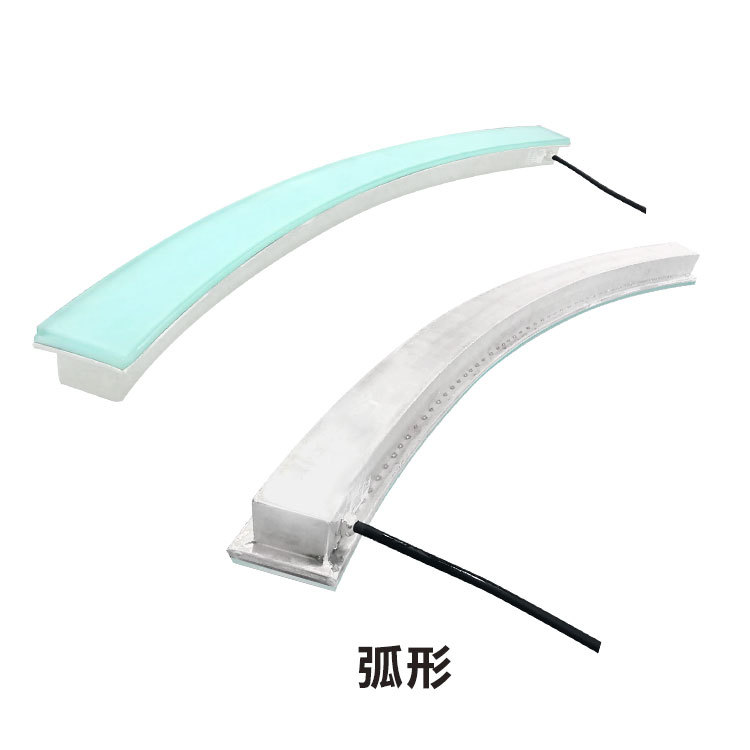 led floor tile light, arc-shaped long strip square light, embedded outdoor waterproof buried line light, sensor floor light Application Scenario