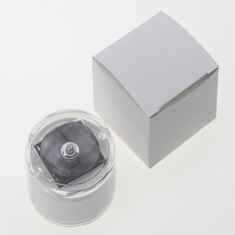 Shenzhen manufacturer's direct sales of circular plastic single LED solar energy ground buried lights, park square circular road studs, seven-color lights details Picture
