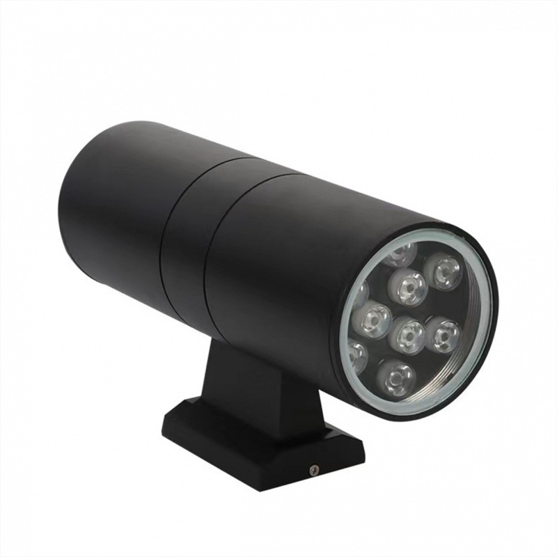 led dual-head wall lamp with top and bottom light, cross-border waterproof, modern and simple courtyard villa corridor E27 outdoor wall-washing light Item Picture