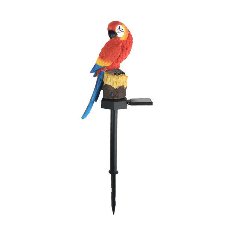 Cross-border solar resin parrot garden ground insert lights, outdoor park LED landscape lights, courtyard decorative lawn lights Item Picture